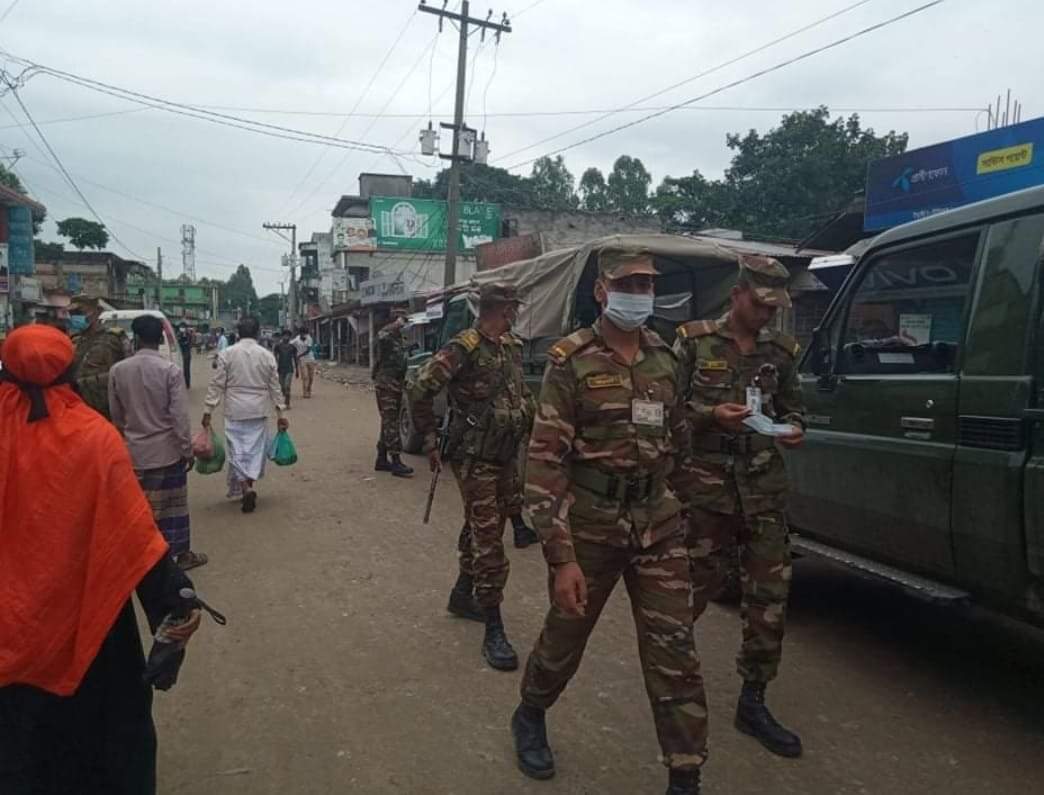লাখাইয়ে সর্বাত্মক চলছে কড়া লকডাউন লাখাইয়ে সর্বাত্মক চলছে কড়া লকডাউন