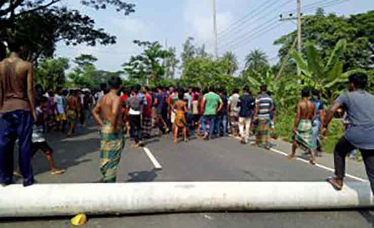 স্কুল ছাত্র নিহতের ঘটনায় মহাসড়ক অবরোধ