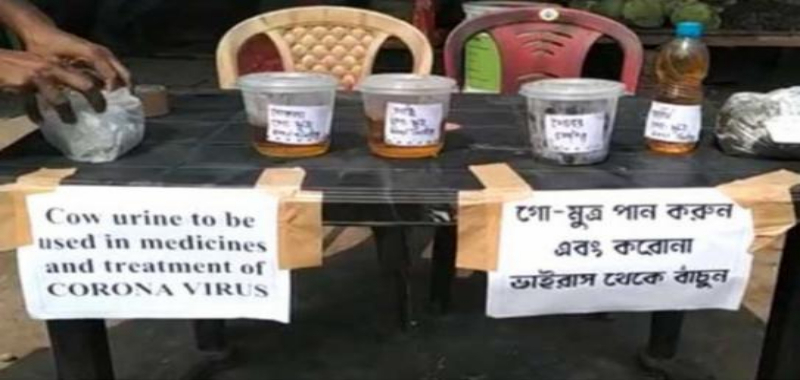 ভারতে গোমূত্র বিক্রি হচ্ছে ৪০০ রুপি দরে