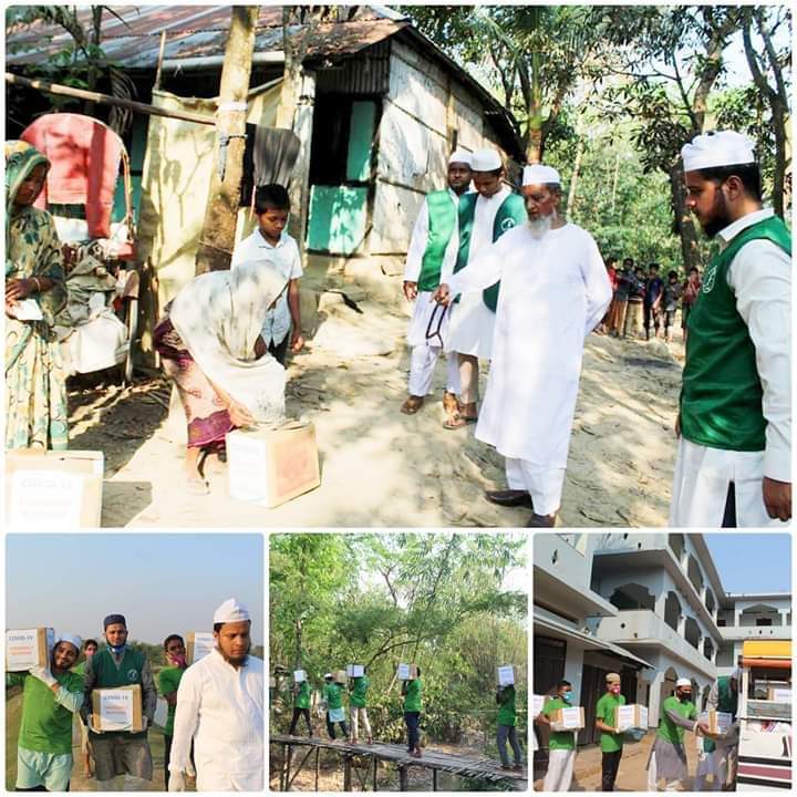 করোনায় লকডাউনে অসহায় মানুষের দুয়ারে আল্লামা ইমাদ উদ্দিন চৌধুরী ফুলতলী