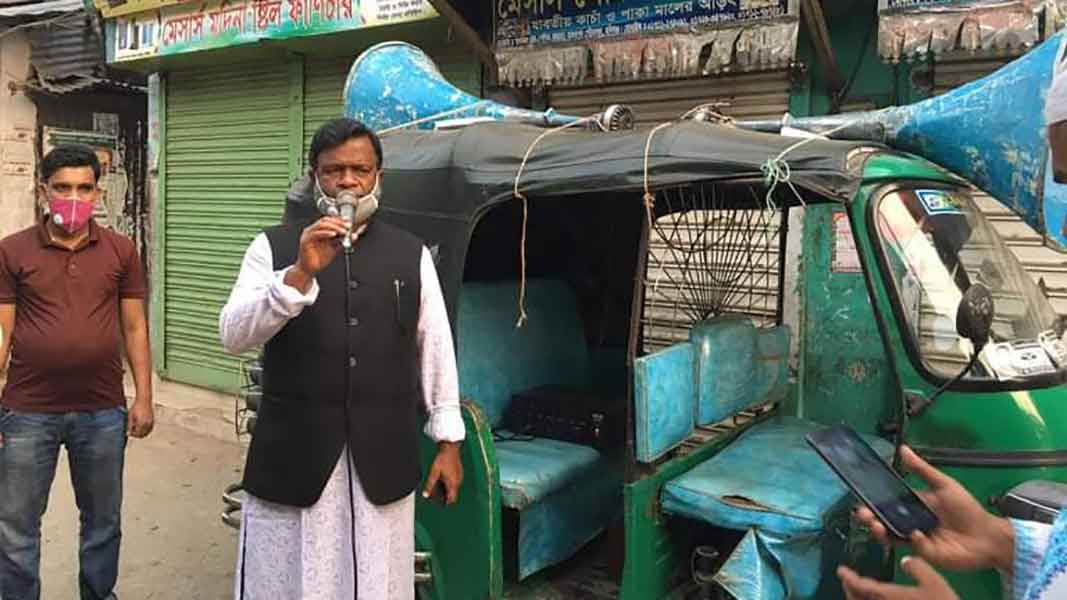 মাধবপুরে করোনা ভাইরাস সচেতনে আওয়ামীলীগের প্রচারনা