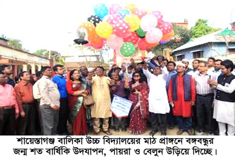 শায়েস্তাগঞ্জে বঙ্গবন্ধুর জন্ম শতবার্ষিকী উদযাপন