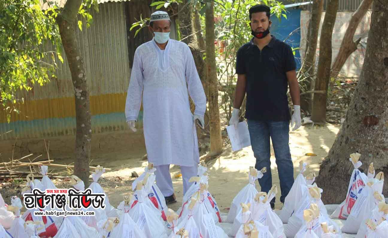 মাধবপুরে-দিনমজুরদের-মাঝে-২-ভাইয়ের-ত্রাণ-বিতরণ মাধবপুরে দিনমজুরদের মাঝে ২ ভাইয়ের ত্রাণ বিতরণ