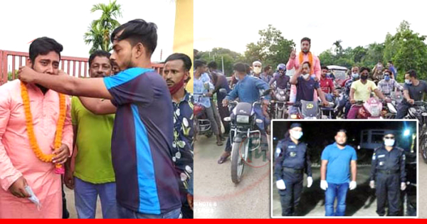 ইয়াবাসহ আটক হওয়া সোহাগকে ফুল ও শোভাযাত্রায় বরণ !