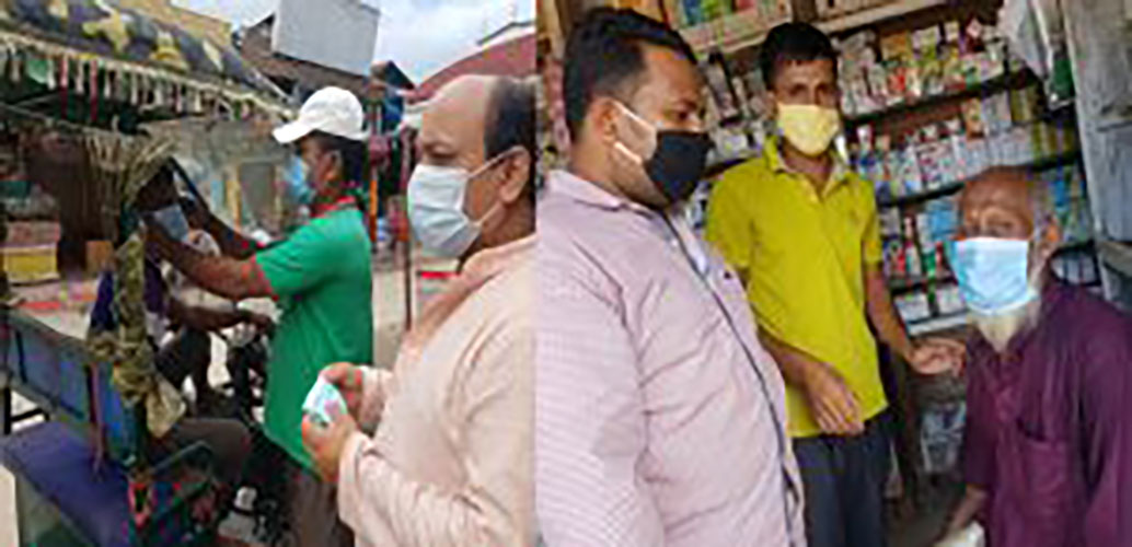 বানিয়াচং প্রেসক্লাবের উদ্যোগে মাস্ক বিতরণ