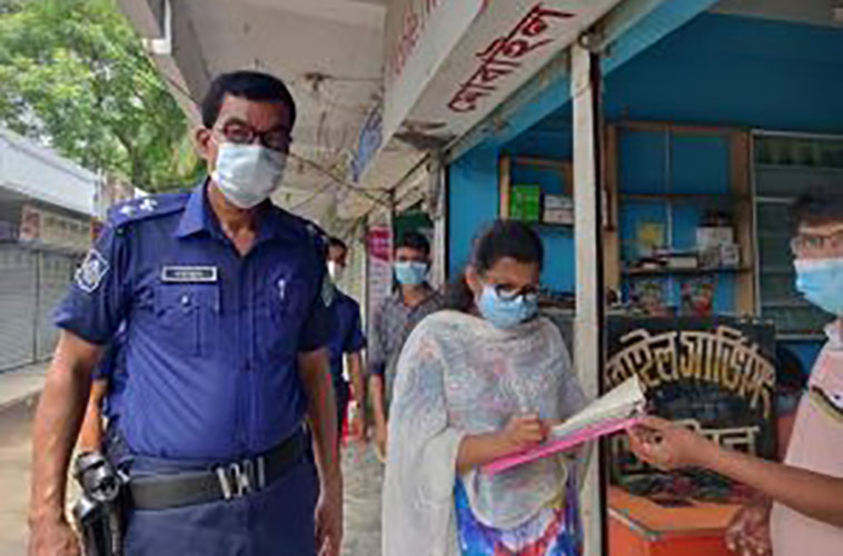 নবীগঞ্জে স্বাস্থ্যবিধি না মানায় ভ্রাম্যমান আদালতের জরিমানা