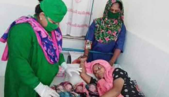 মাধবপুরে অস্ত্রপাচার ছাড়াই একসঙ্গে তিনটি সন্তানের জন্ম