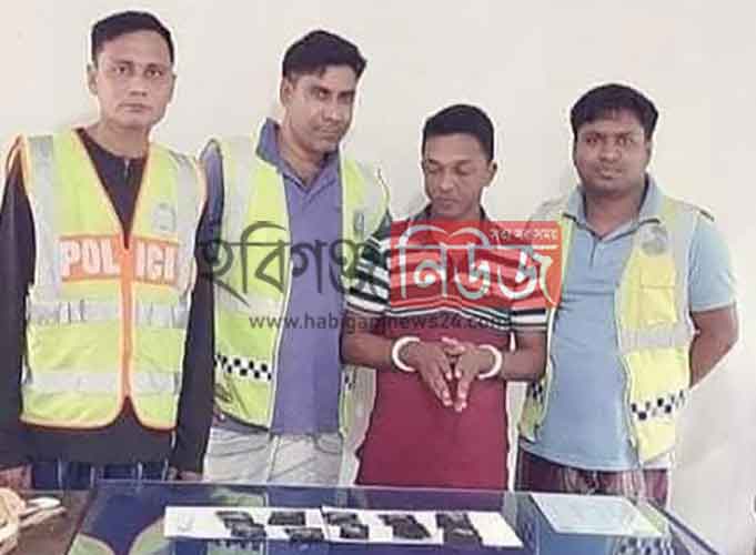 চুনারুঘাটে ২ হাজার পিস ইয়াবাসহ মাদক ব্যবসায়ী গ্রেফতার