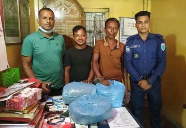 মাধবপুরে গাঁজাসহ ২ যুবক আটক