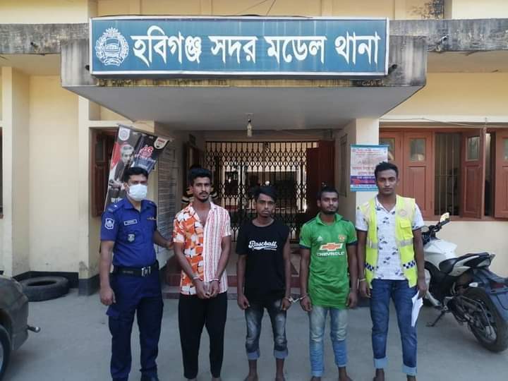 হবিগঞ্জ সদর থানা পুলিশের বিশেষ অভিযানে পরোয়ানা ভুক্ত আসামি গ্রেফতার