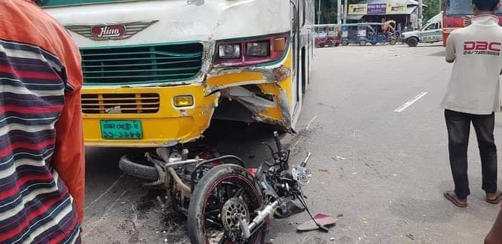 হবিগঞ্জে বাসের ধাক্কায় মোটরসাইকেলের চালক নিহত