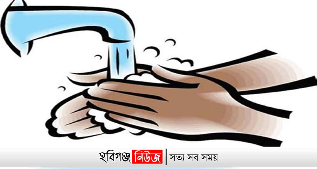 হবিগঞ্জে নির্মাণ হচ্ছে হাত ধোয়ার স্টেশন