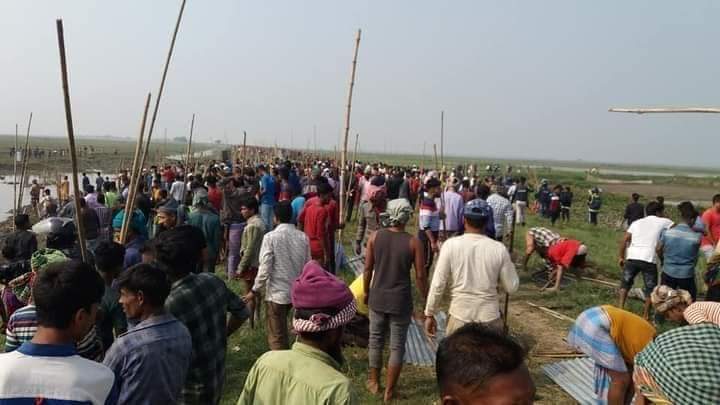 বানিয়াচংয়ে বাঁধ দেওয়াকে কেন্দ্র করে ভয়াবহ সংঘর্ষ