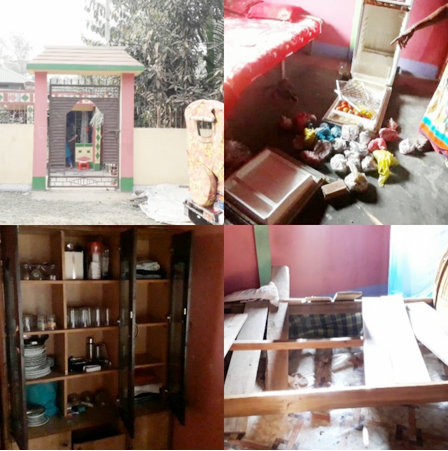 নবীগঞ্জে নসিমন গাড়ির চাপায় নিহতের ঘটনায় বাড়ী ঘরে হামলা-ভাঙচুর ও লুটপাট