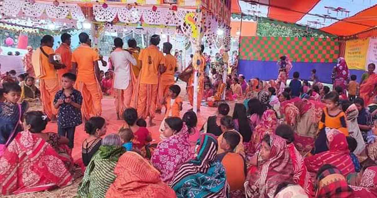 মাধবপুরে অষ্টকালীন হরিনাম লীলা কীর্তন অনুষ্ঠিত