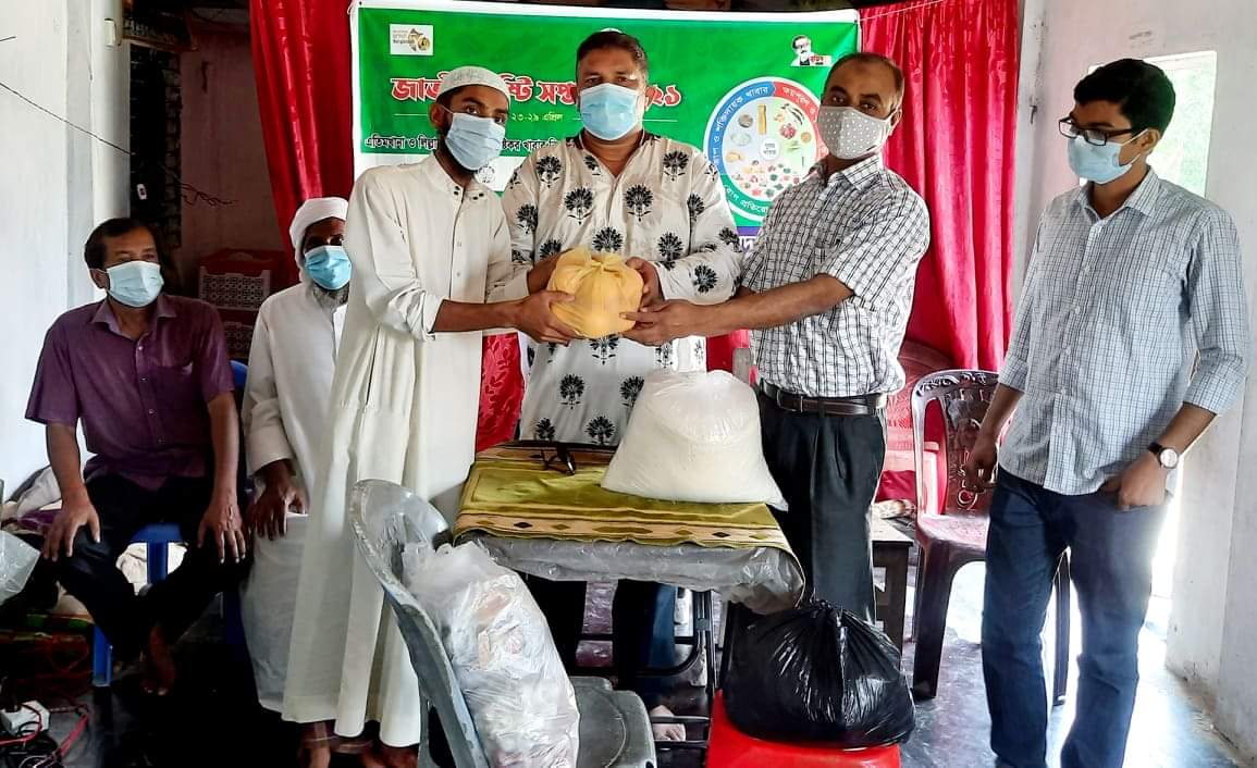 সদরে পুষ্টি সপ্তাহ উপলক্ষে আশ্রায়ন ও এতিম খানায় খাবার বিতরণ