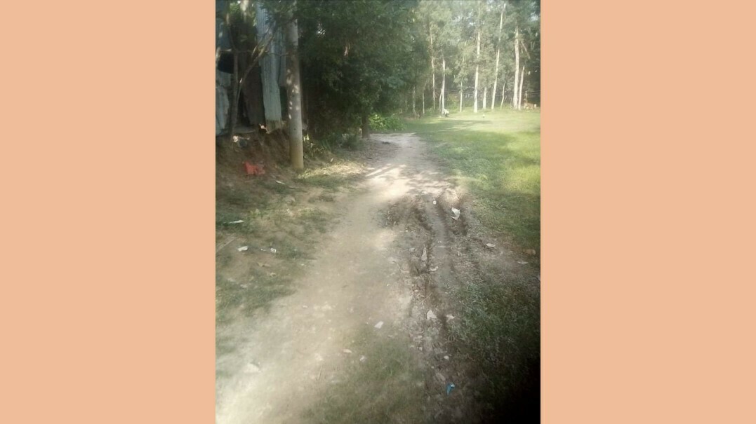 লাখাইর বুল্লা বাজার হতে রত্নার খাল পর্যন্ত রাস্তার বেহাল দশা