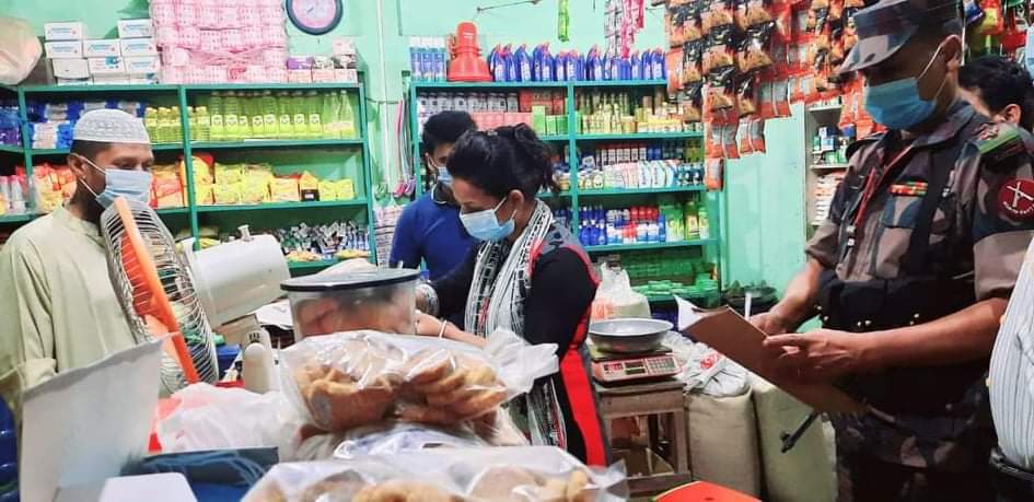 সদরে লকডাউনের ৭ম দিনে মোবাইল কোর্টের মামলা ও জরিমানা