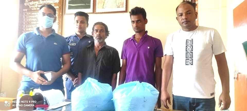 মাধবপুরে গাঁজাসহ দুই মাদক কারবারি আটক