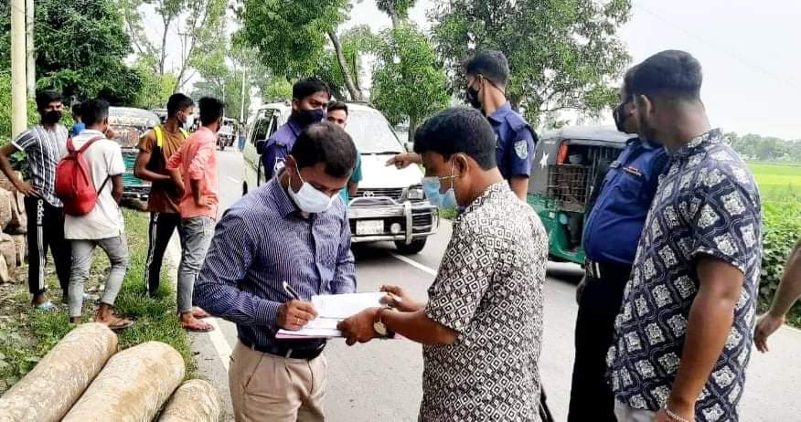 নবীগঞ্জে অতিরিক্ত ভাড়া ও স্বাস্থ্য বিধি অমান্যে ভ্রাম্যমান আদালতের ৯টি মামলা