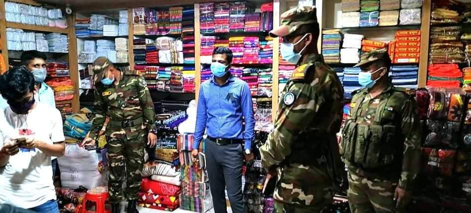 মাধবপুরে লকডাউন কাযর্করে কঠোর উপজেলা প্রশাসন, ১৩ ব্যক্তিকে অর্থদণ্ড