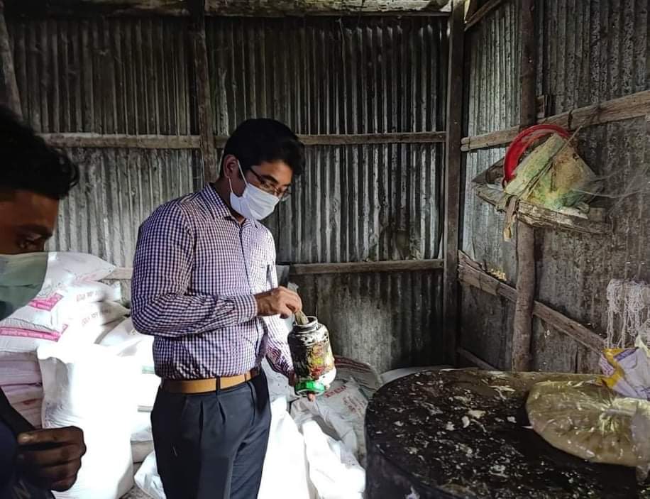 লাখাইয়ে মোবাইল কোর্ট পরিচালনা