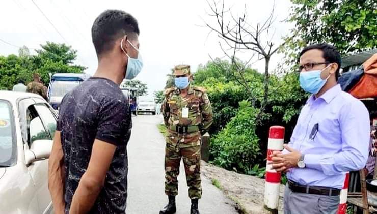 লাখাইয়ে লকডাউনে মোবাইল কোর্টের মামলা ও জরিমানা