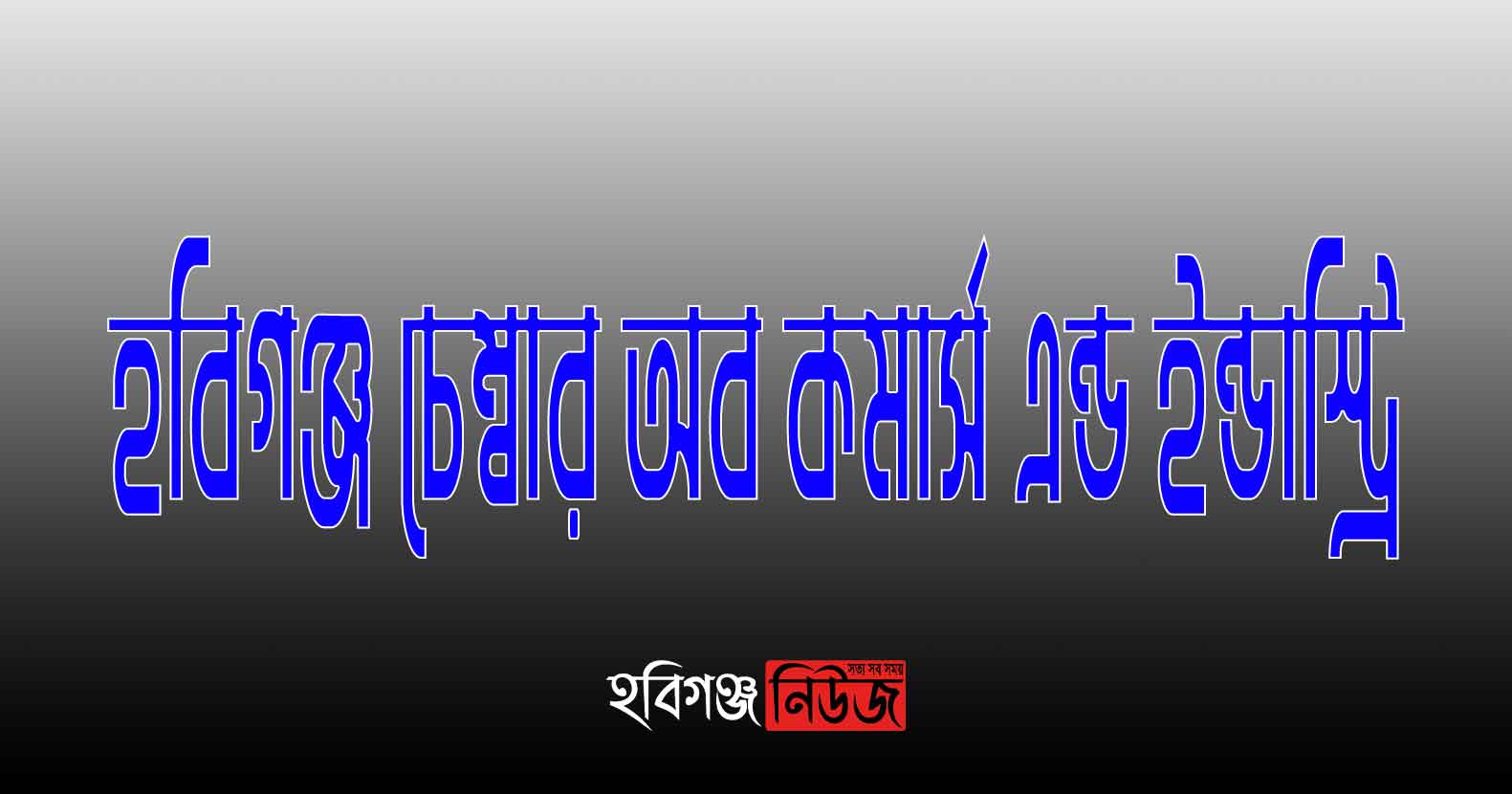 হবিগঞ্জ চেম্বার অব কমার্সের জটিলতা নিরসনে তদন্ত কমিটি গঠন