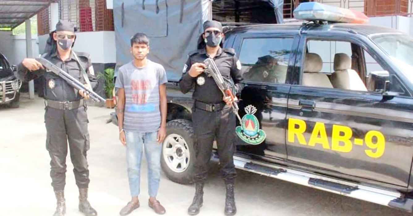 মাধবপুরে র‌্যাবের অভিযানে ২৫ কেজি গাজাসহ আটক ১