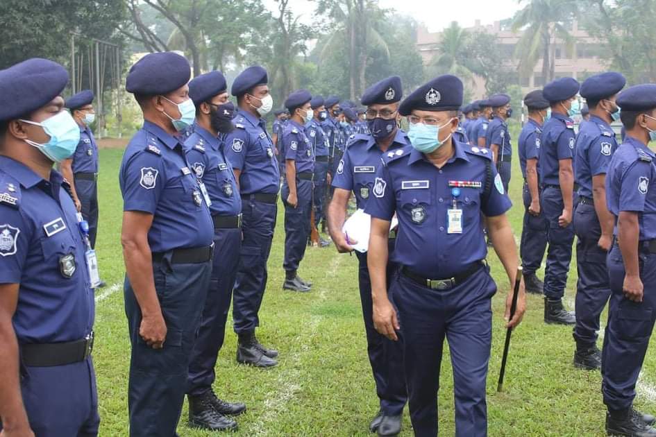 হবিগঞ্জ জেলা পুলিশের সাপ্তাহিক মাস্টার প্যারেড অনুষ্ঠিত