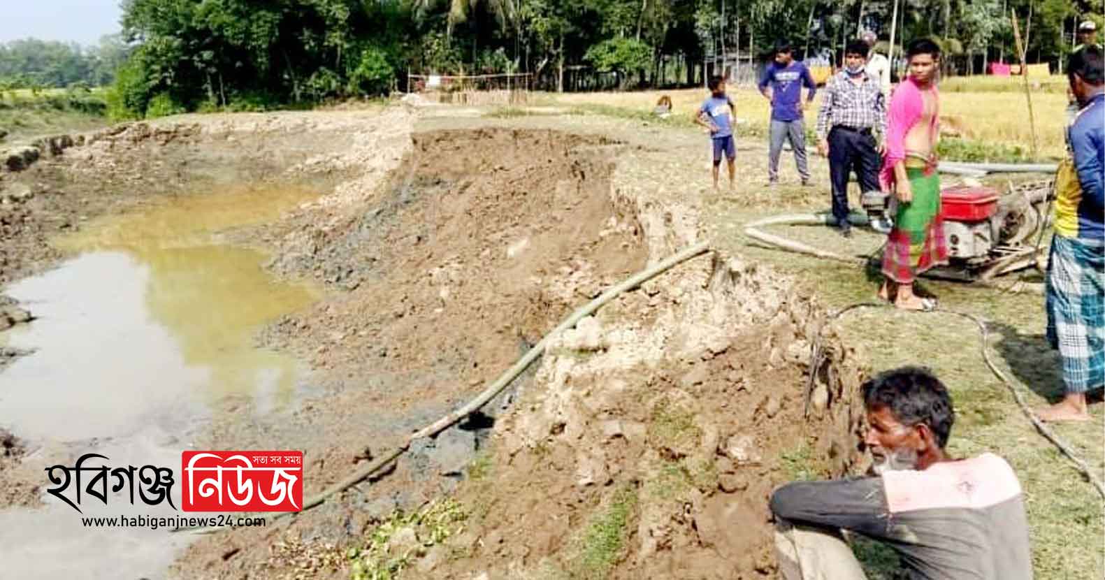 নবীগঞ্জে অবৈধভাবে বালু ও মাটি উত্তোলনের অপরাধে ৩ জনকে কারাদণ্ড