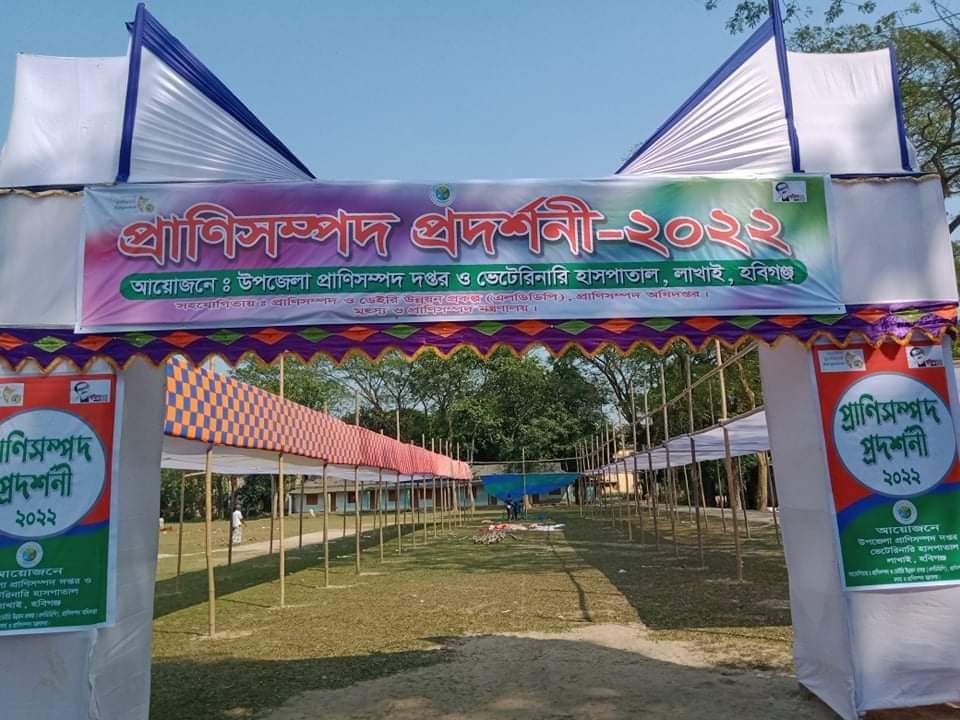 লাখাইয়ে শুরু হচ্ছে দিনব্যাপী প্রানী সম্পদ প্রদর্শনী