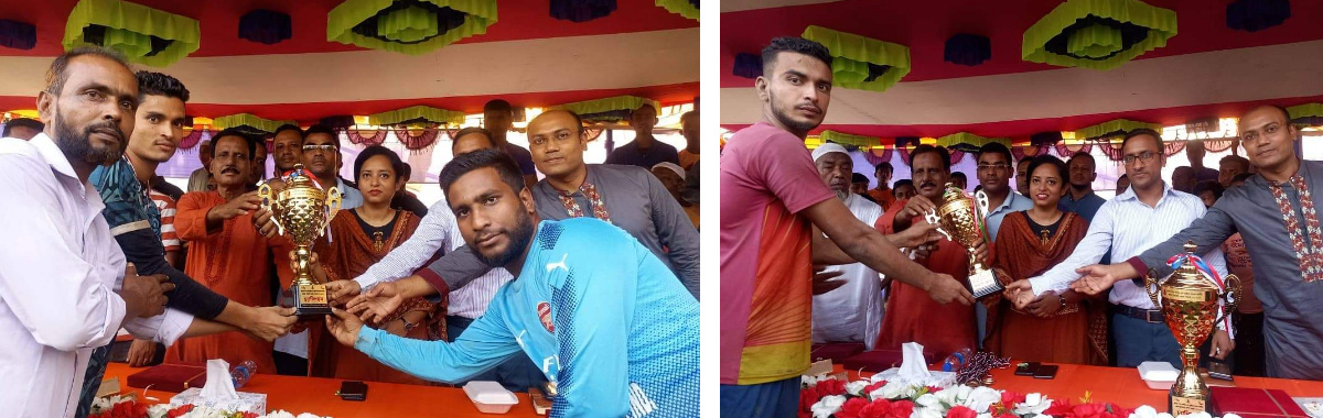 বাহুবলে বঙ্গবন্ধু জাতীয় গোল্ডকাপ ফুটবল টুর্নামেন্ট ফাইনাল খেলায় ১-০ গোলে জয়ী পুটিজুরী