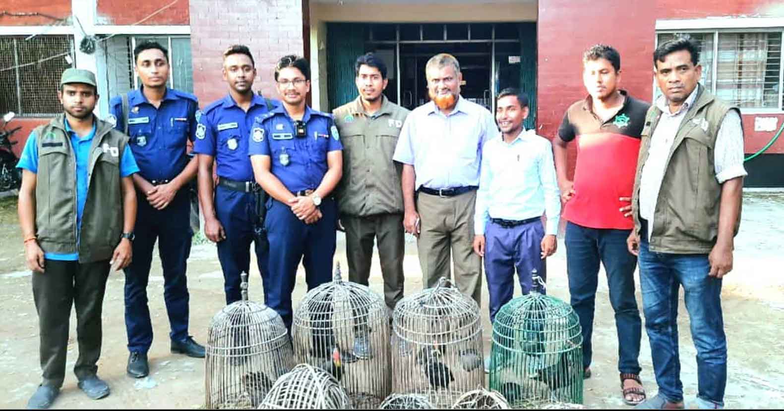 মাধবপুরে বনবিভাগের অভিযানে বর্ন্যপ্রাণী উদ্ধার