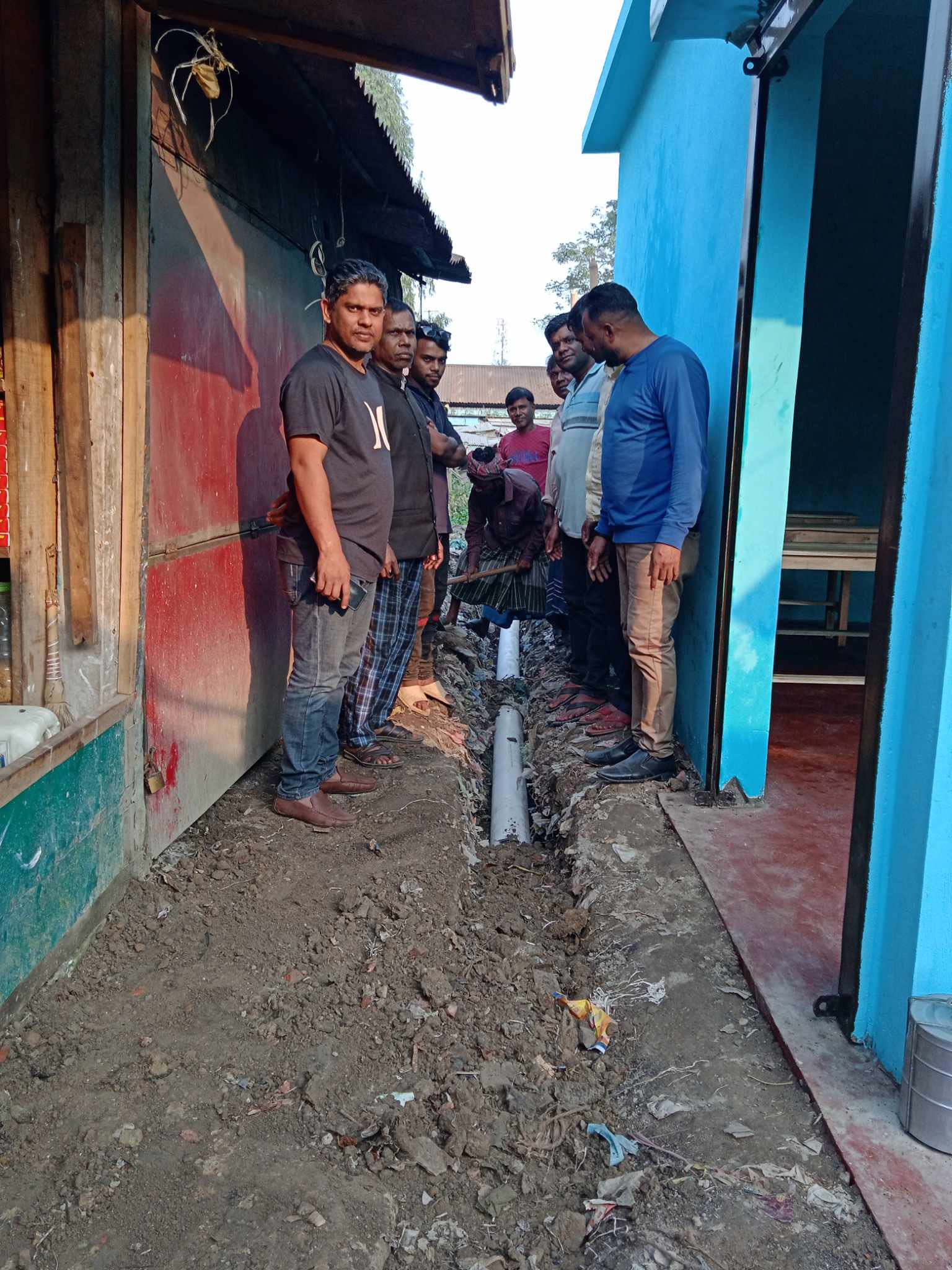 বুল্লা বাজারের রাস্তার জলবদ্ধতা নিরসনে ব্যবস্থা