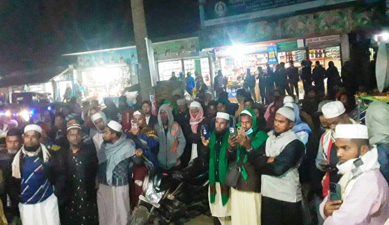 মদ, জুয়া ও বেহায়াপনার বিরুদ্ধে চুনারুঘাটে প্রতিবাদ সমাবেশ