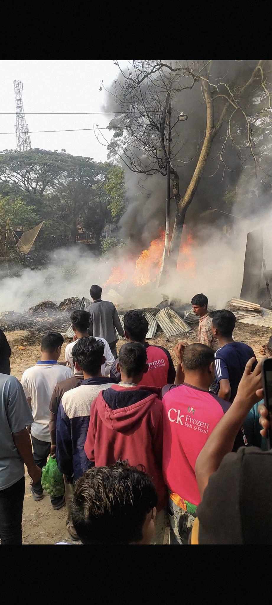 নবীগঞ্জে সবজি দোকানে আগুন লক্ষাধিক টাকার ক্ষয়ক্ষতি