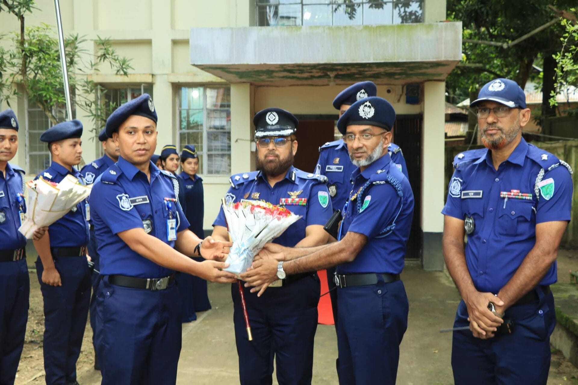 রেঞ্জ ডিআইজি, সিলেট রেঞ্জ জনাব মোঃ মুশফেকুর রহমানের হবিগঞ্জ সফর