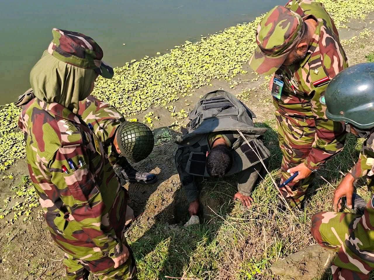 হবিগঞ্জের বানিয়াচংয়ে কৃষি জমিতে পাওয়া গ্রেনেড নিষ্ক্রিয়