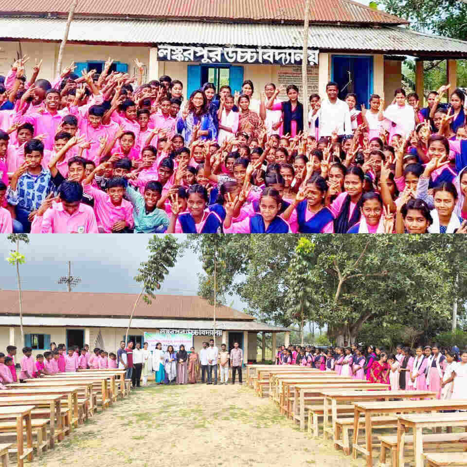 চা বাগানের শিক্ষার্থীদের জন্য ২০ সেট বেঞ্চ দিল লিফলাইট ফাউন্ডেশন চা বাগানের শিক্ষার্থীদের জন্য ২০ সেট বেঞ্চ দিল লিফলাইট ফাউন্ডেশন