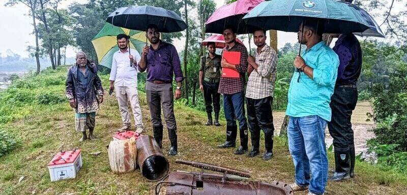 শায়েস্তাগঞ্জে খোয়াই নদীতে অবৈধ ড্রেজিংবিরোধী অভিযান, বিপুল সরঞ্জাম জব্দ শায়েস্তাগঞ্জে খোয়াই নদীতে অবৈধ ড্রেজিংবিরোধী অভিযান, বিপুল সরঞ্জাম জব্দ